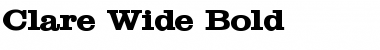 Download Clare Wide Bold Font Title Preview