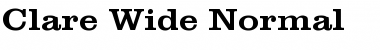 Download Clare Wide Normal Font Title Preview