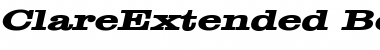 Download ClareExtended BoldItalic Font Title Preview
