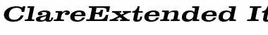 Download ClareExtended Italic Font Title Preview