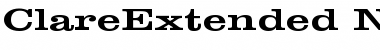 Download ClareExtended Normal Font Title Preview
