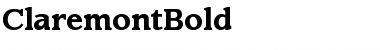 Download ClaremontBold Roman Font Title Preview