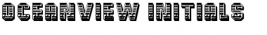 Download OceanView Initials Font Title Preview