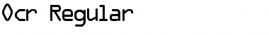 Download Ocr Regular Font Title Preview