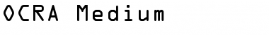 Download OCRA Medium Font Title Preview