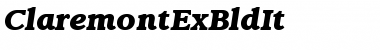 Download ClaremontExBldIt Roman Font Title Preview