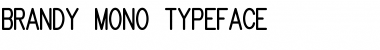 Download Brandy mono san typeface Regular Font Title Preview