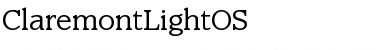 Download ClaremontLightOS Roman Font Title Preview
