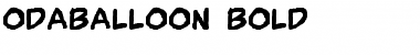 Download OdaBalloon Bold Font