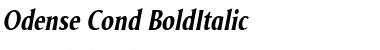 Download Odense Cond BoldItalic Font