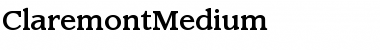 Download ClaremontMedium Roman Font Title Preview