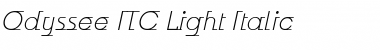 Download Odyssee ITC Light Italic Font Title Preview