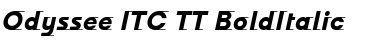 Download Odyssee ITC TT BoldItalic Font Title Preview