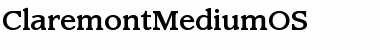 Download ClaremontMediumOS Roman Font Title Preview