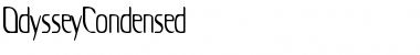 Download OdysseyCondensed Regular Font Title Preview