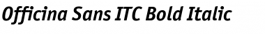 Download Officina Sans ITC Bold Italic Font
