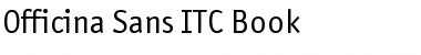 Download Officina Sans ITC Book Font