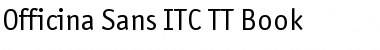 Download Officina Sans ITC TT Book Font