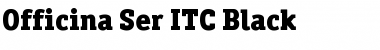 Download OfficinaSerITCBlack Regular Font Title Preview