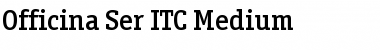 Download OfficinaSerITCMedium Regular Font Title Preview