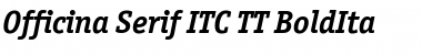 Download Officina Serif ITC TT BoldIta Font