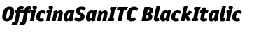 Download OfficinaSanITC Black Italic Font