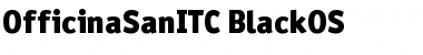 Download OfficinaSanITC Black Font
