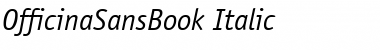 Download OfficinaSansBook Italic Font