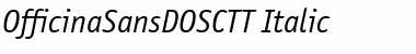 Download OfficinaSansDOSCTT Italic Font