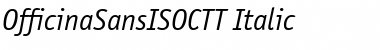 Download OfficinaSansISOCTT Italic Font Title Preview
