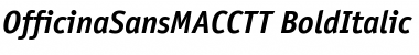 Download OfficinaSansMACCTT BoldItalic Font Title Preview