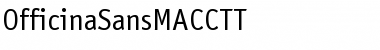 Download OfficinaSansMACCTT Regular Font Title Preview