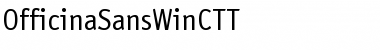 Download OfficinaSansWinCTT Regular Font Title Preview