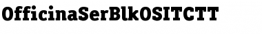 Download OfficinaSerBlkOSITCTT Black Font Title Preview