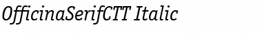 Download OfficinaSerifCTT Italic Font Title Preview