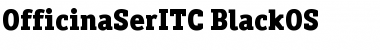 Download OfficinaSerITC Black Font Title Preview