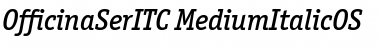 Download OfficinaSerITC Medium Italic Font Title Preview