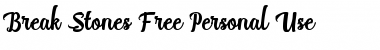 Download Break Stones Free Personal Use Font Title Preview
