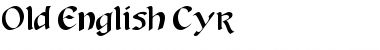 Download Old English Cyr Regular Font