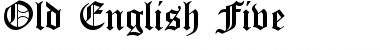 Download Old English Five Regular Font Title Preview
