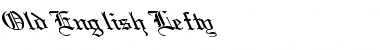 Download Old English Lefty Regular Font Title Preview