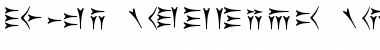 Download Old Persian Cuneiform Regular Font Title Preview