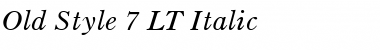 Download OldStyle7 LT Italic Font Title Preview