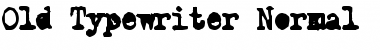 Download Old Typewriter Normal Font Title Preview