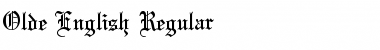 Download Olde English Regular Font Title Preview