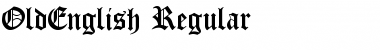 Download OldEnglish Regular Font Title Preview