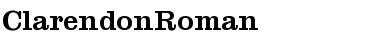 Download ClarendonRoman Roman Font Title Preview