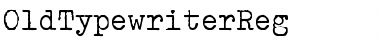 Download OldTypewriterReg Regular Font Title Preview