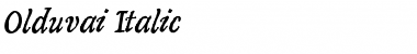 Download Olduvai Italic Font Title Preview