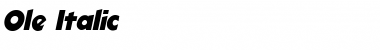 Download Ole Italic Font Title Preview